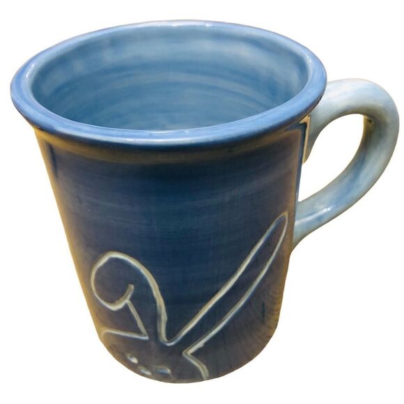 Wendover Lane Etched Bunny Large Cup Mug - Picture 3 of 7